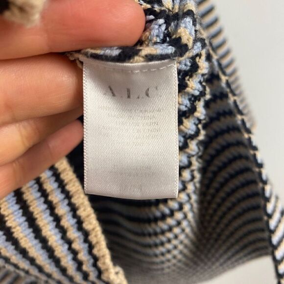 A.L.C Caspian striped Button Front cotton-blend cardigan - Picture 13 of 15